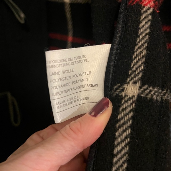 Burberry woman’s XS wool toggle coat long black - Picture 8 of 11